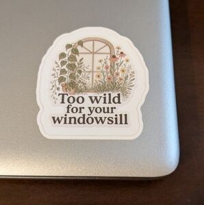 Floral Window Sticker - 2 Inch Die Cut Set Of 5